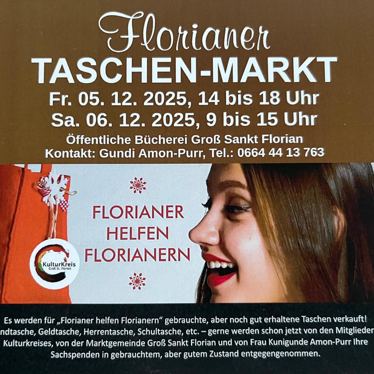 Plakat Taschenmarkt